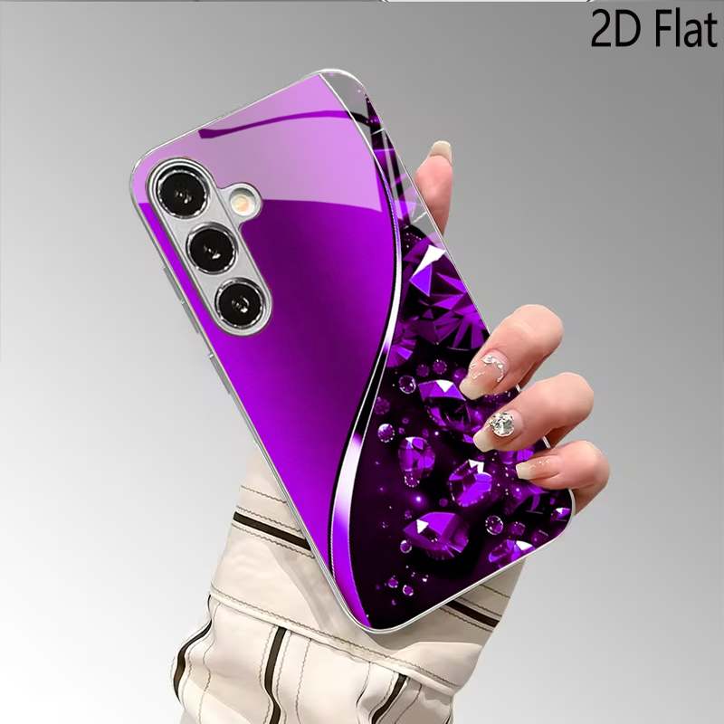 Fond violet avec pierres préci - Samsung Galaxy A55 avis et prix